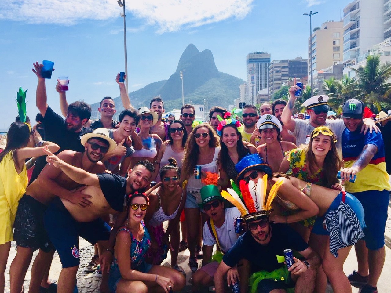 Clientes de Mi Viajazo en Brasil en Carnaval de Rio de Janeiro